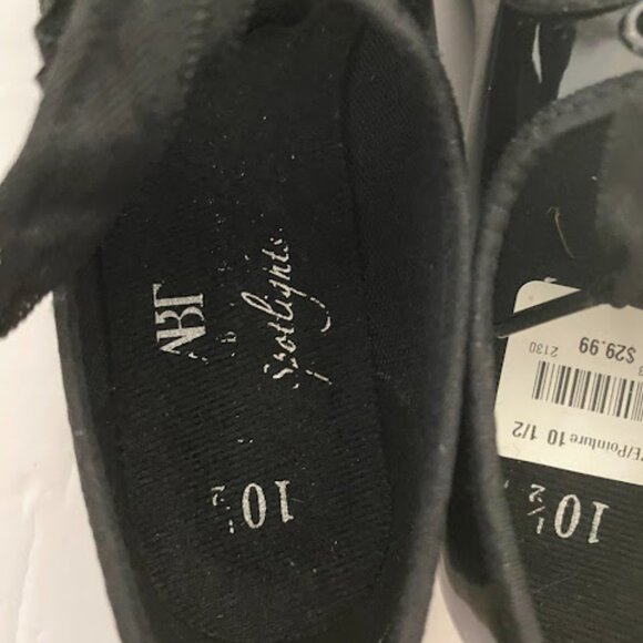 ABT Spotlights American Ballet Theatre Black Patent Tap Shoes Girls Size 10.5 - Picture 7 of 10